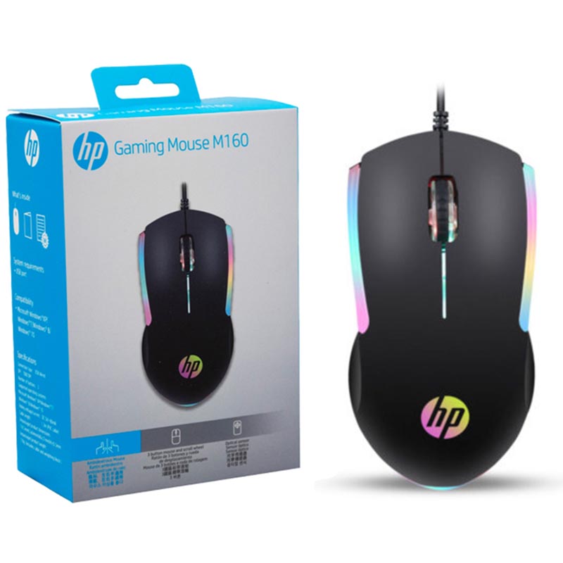 ماوس گیمینگ اچ پی مدل M160 اورجینال با نورپردازی RGB