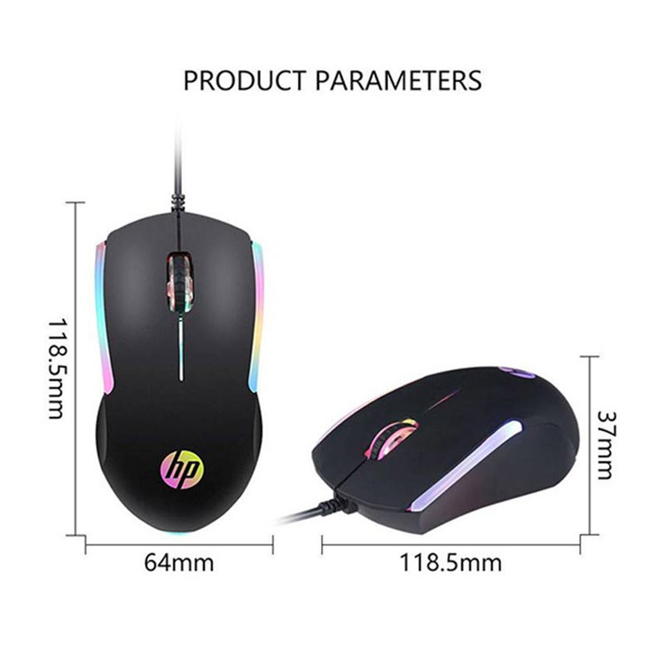 ماوس گیمینگ اچ پی مدل M160 اورجینال با نورپردازی RGB