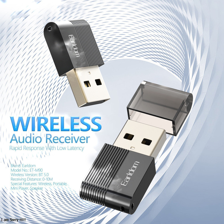 دانگل بلوتوث USB ارلدام مدل ET-M90 | گیرنده بلوتوث خودرو Earldom