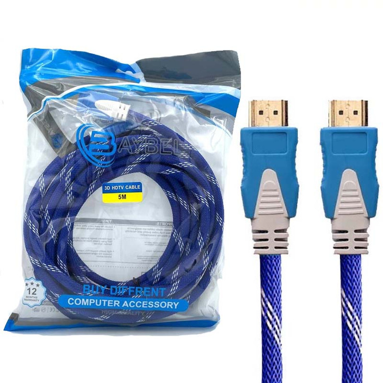 کابل HDMI بایبل طول 5 متر | کابل انتقال صدا و تصویر