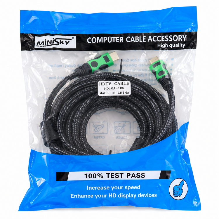 کابل HDMI مینی اسکای مدل HD104 طول 10 متر با روکش کنفی