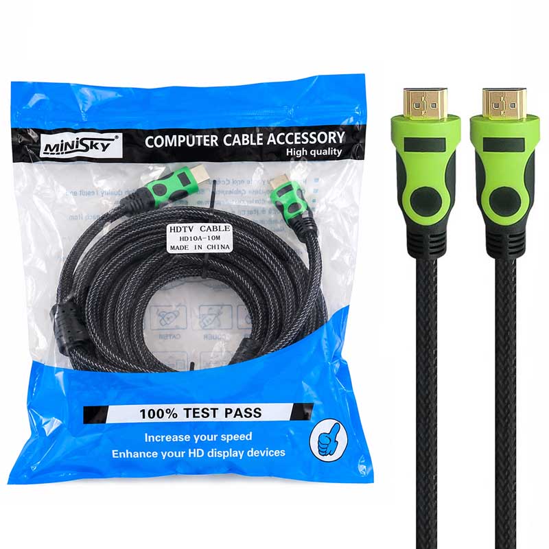 کابل HDMI مینی اسکای مدل HD104 طول 10 متر با روکش کنفی