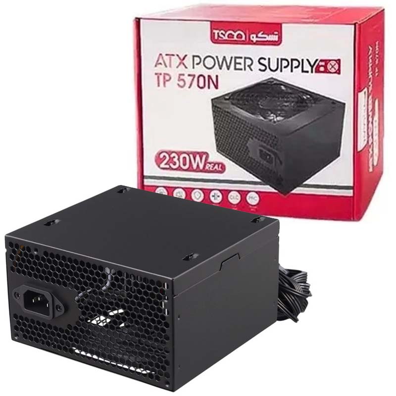 منبع تغذیه کامپیوتر 230 وات تسکو مدل TP 570N | پاور کامپیوتر