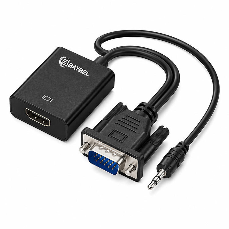 تبدیل VGA به HDMI بایبل مدل C-31 | مبدل VGA به HDMI با پشتیبانی Full HS 1080
