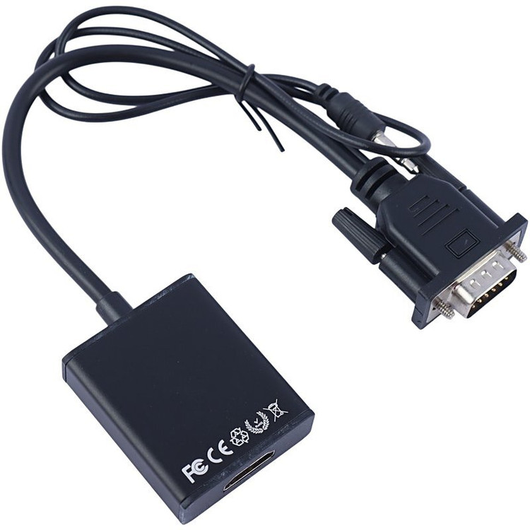 تبدیل VGA به HDMI بایبل مدل C-31 | مبدل VGA به HDMI با پشتیبانی Full HS 1080